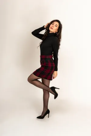 “ Conté “ Tartan Wool Skirt