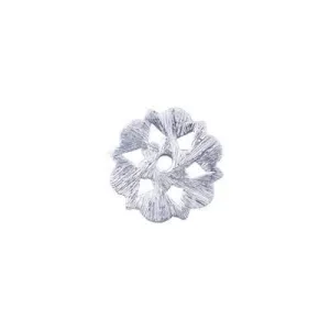 15mm Brushed Silver Plated Bali Style Snowflake Link/Connector (10 Pieces)
