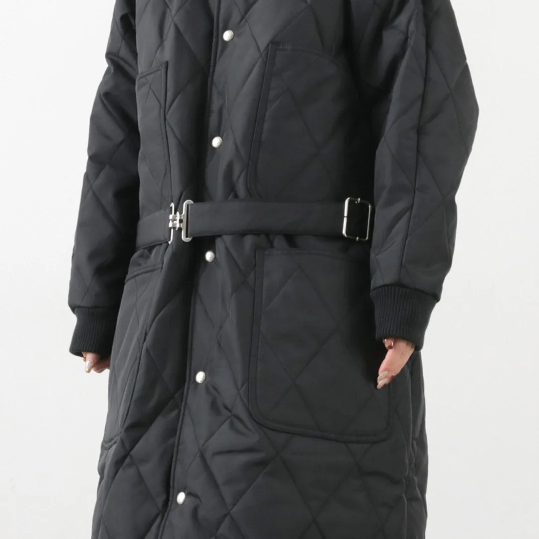 【30％OFF】UNIVERSAL OVERALL（ユニバーサルオーバーオール） キルトナイロンオックス フリーザーコート