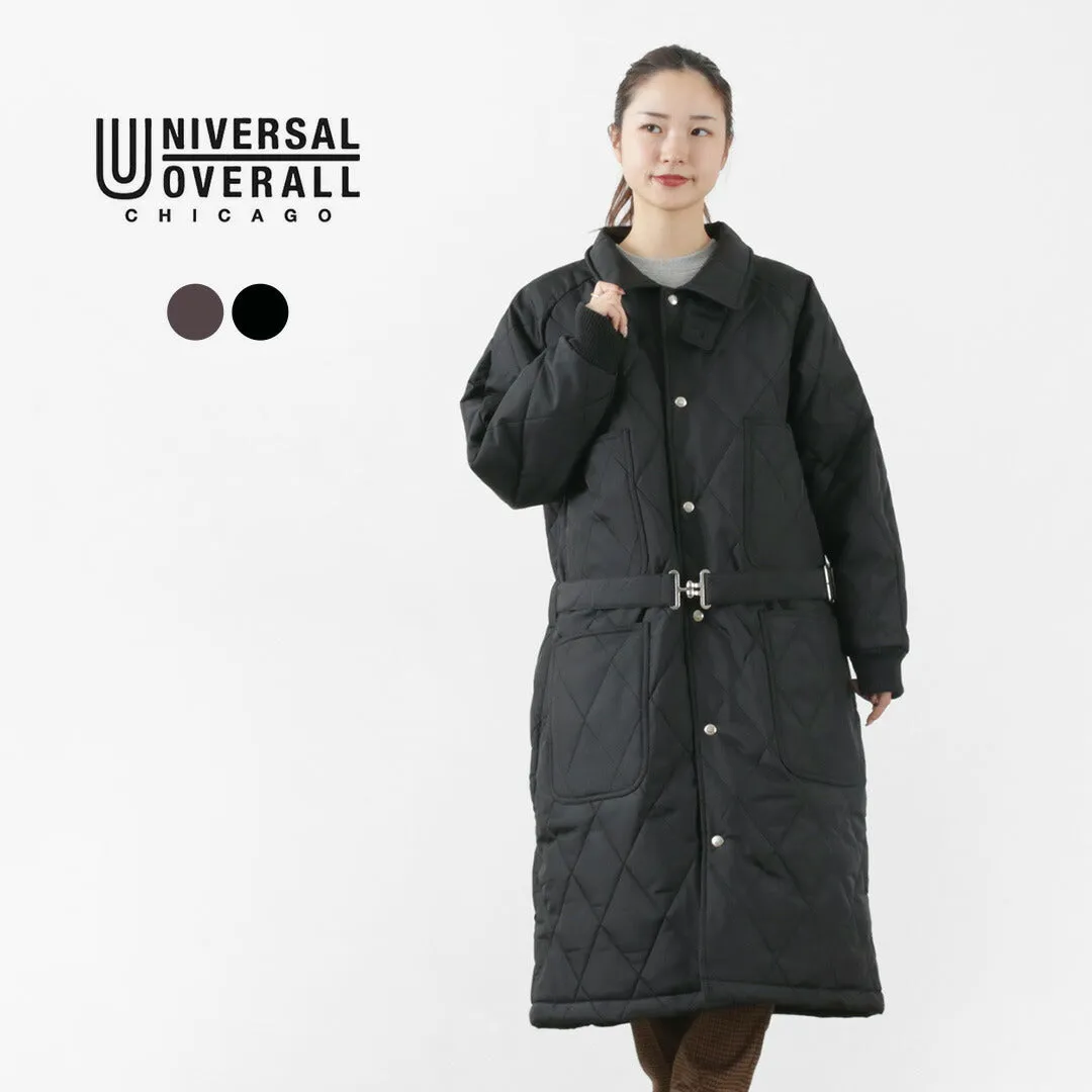 【30％OFF】UNIVERSAL OVERALL（ユニバーサルオーバーオール） キルトナイロンオックス フリーザーコート