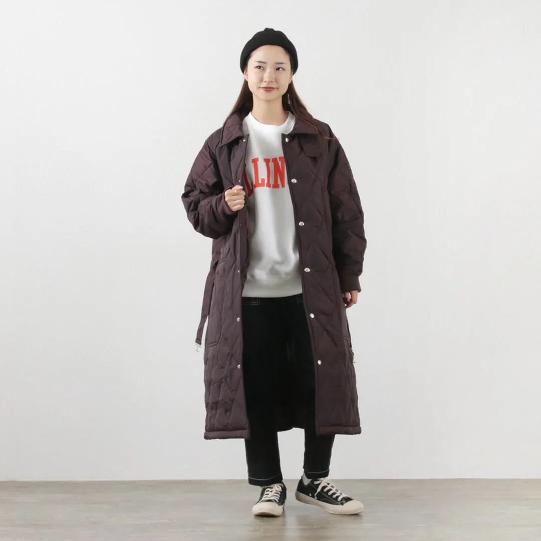 【30％OFF】UNIVERSAL OVERALL（ユニバーサルオーバーオール） キルトナイロンオックス フリーザーコート