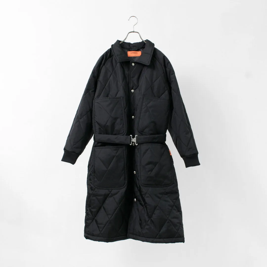 【30％OFF】UNIVERSAL OVERALL（ユニバーサルオーバーオール） キルトナイロンオックス フリーザーコート