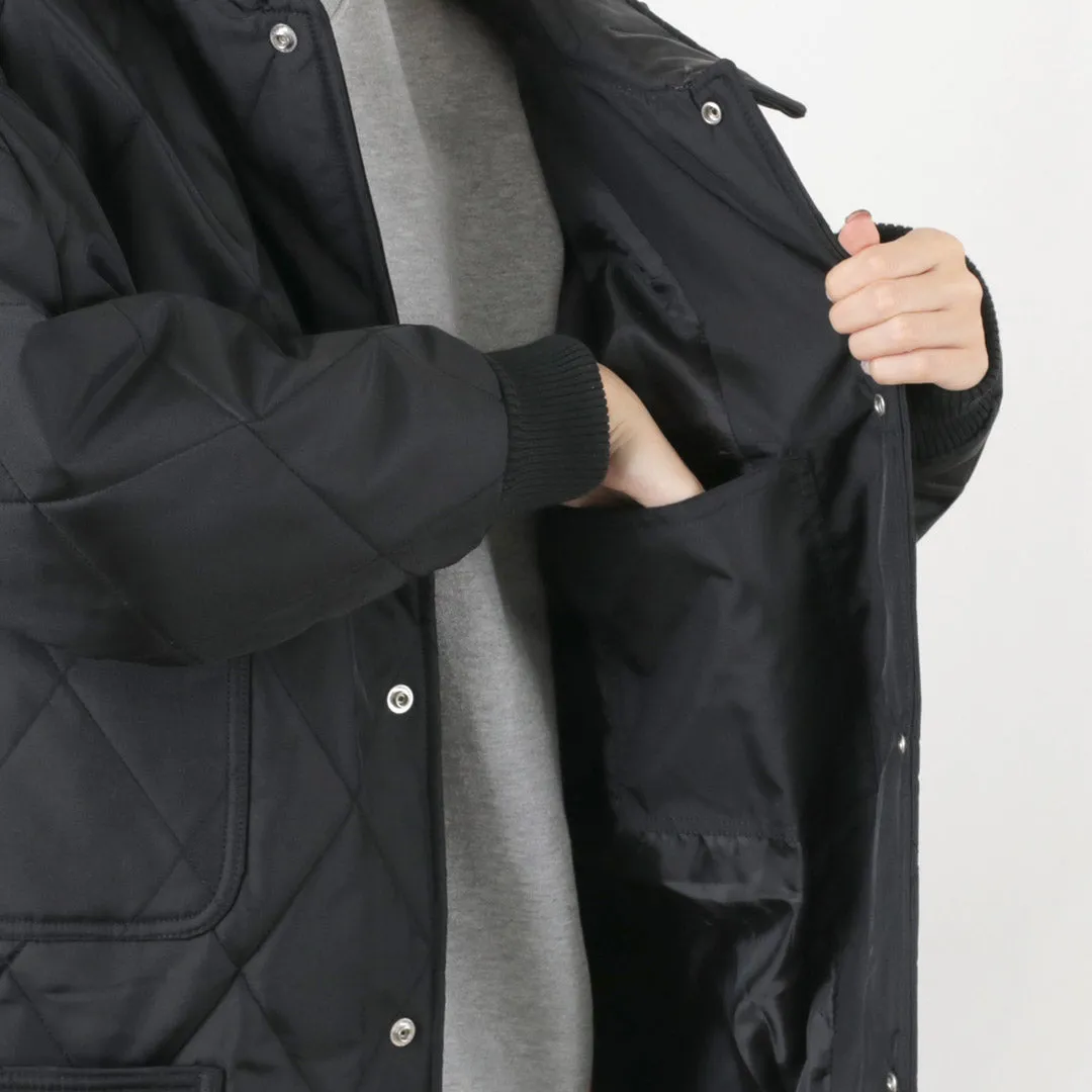 【30％OFF】UNIVERSAL OVERALL（ユニバーサルオーバーオール） キルトナイロンオックス フリーザーコート