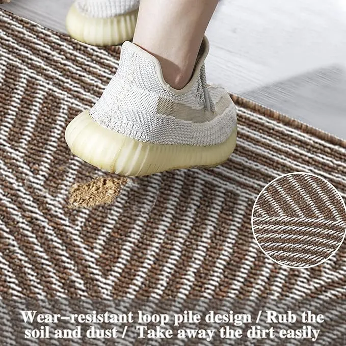 50x80cm Brown Absorbent Non-slip Bathroom Mat