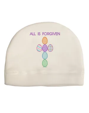 All is forgiven Cross Faux Applique Child Fleece Beanie Cap Hat
