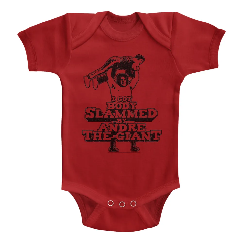 Andre The Giant Bodyslam Baby Bodysuit