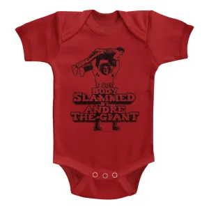 Andre The Giant Bodyslam Baby Bodysuit