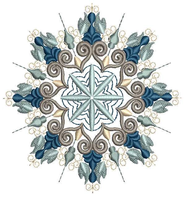 Antique Snowflake 01
