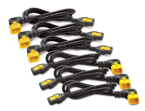 APC Power Cord Kit (6ea) | Locking | C13 to C14 (90 Degree) | 1.8m (AP8706R-WW)
