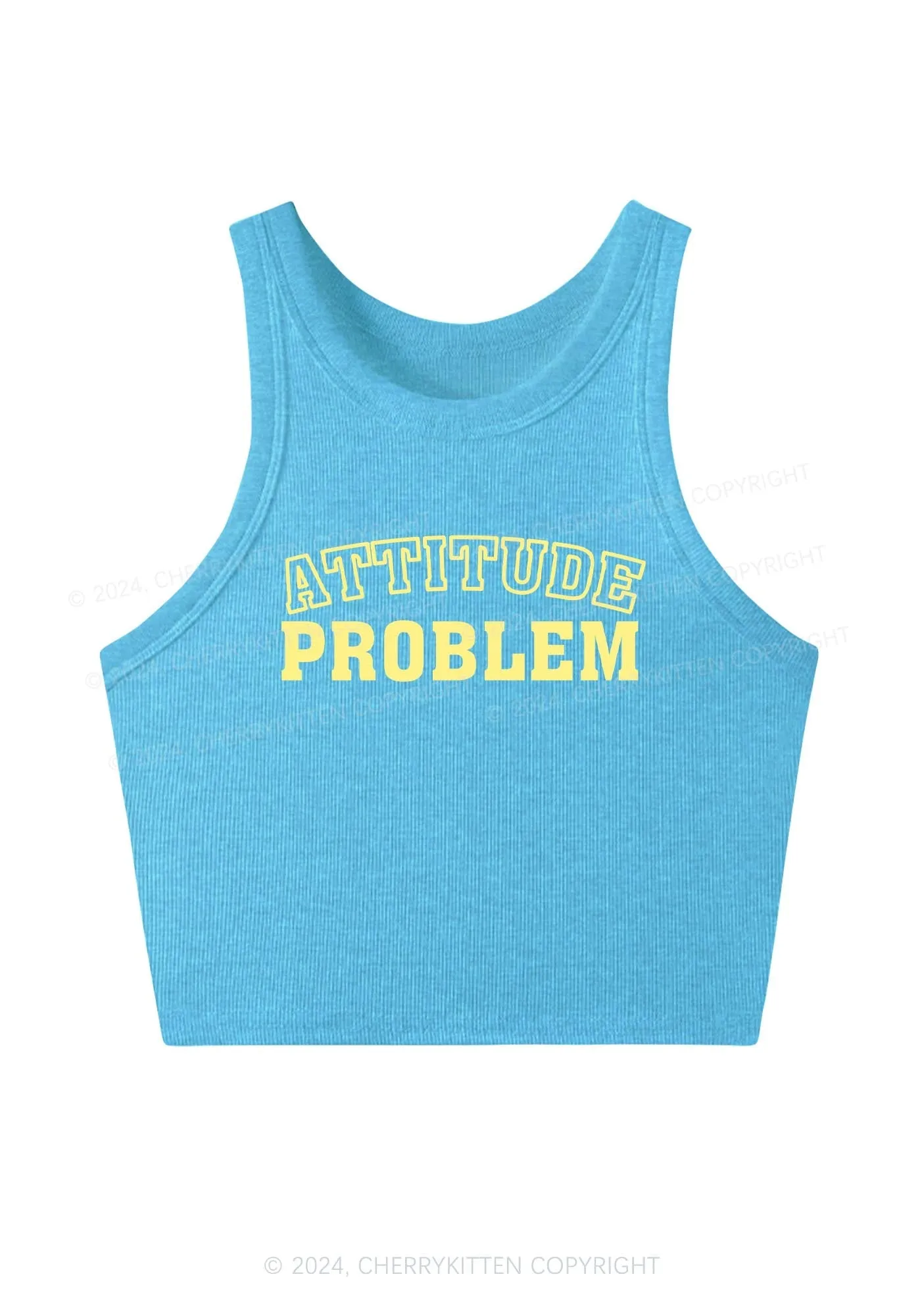 Attitude Problem Y2K Crop Tank Top Cherrykitten