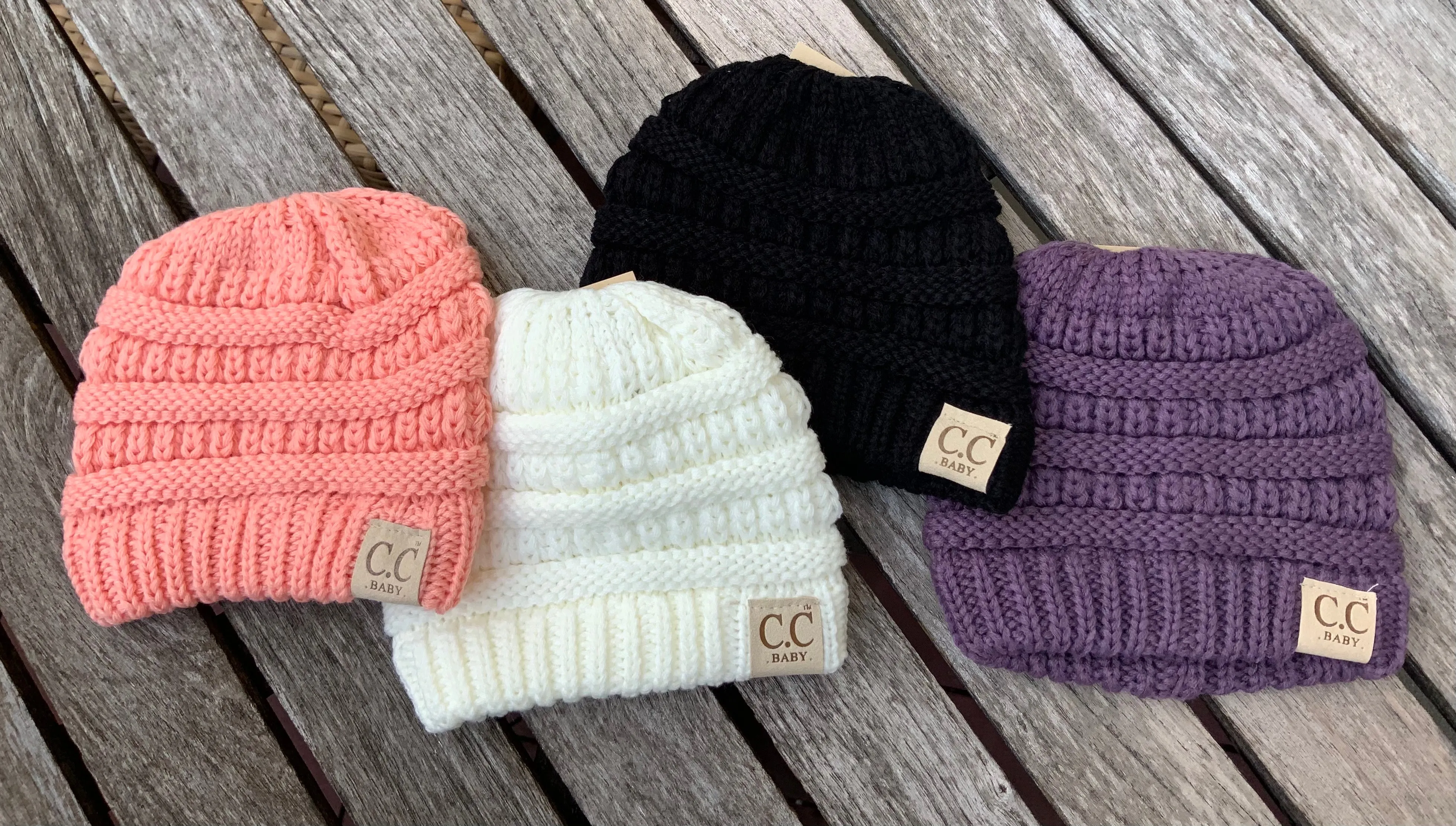 Authentic CC Baby Beanies and Double Pom Pom Beanies