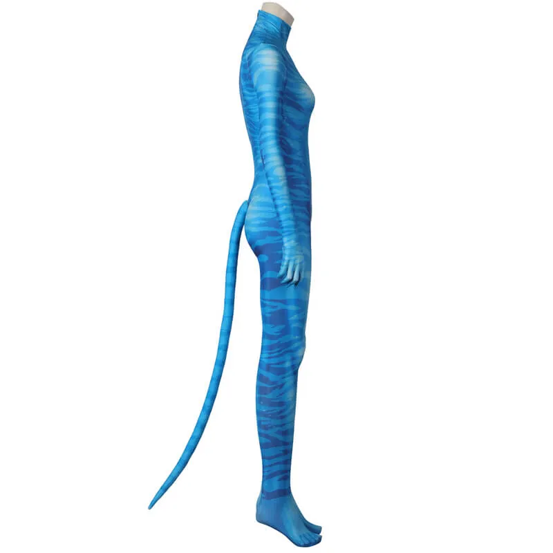 Avatar Neytiri Costume Avatar 2 The Way of Water Neytiri Spandex Cosplay Suit with Mask