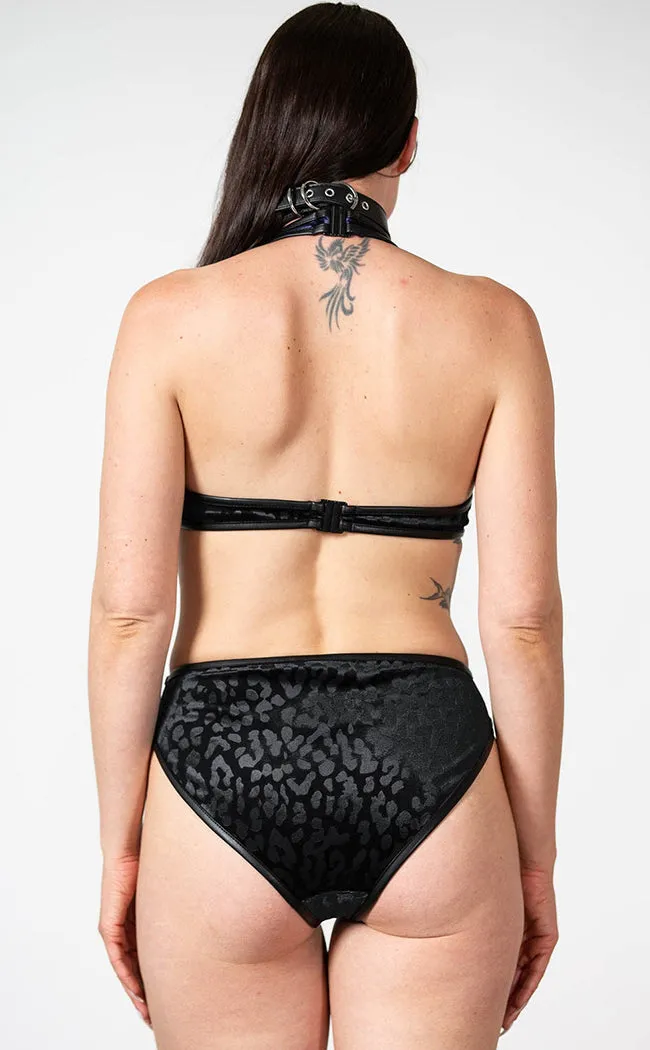 Barbarella Halter Bodysuit - Black