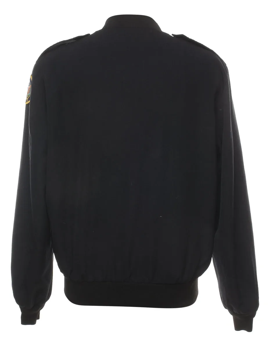 Black Bomber Jacket - L