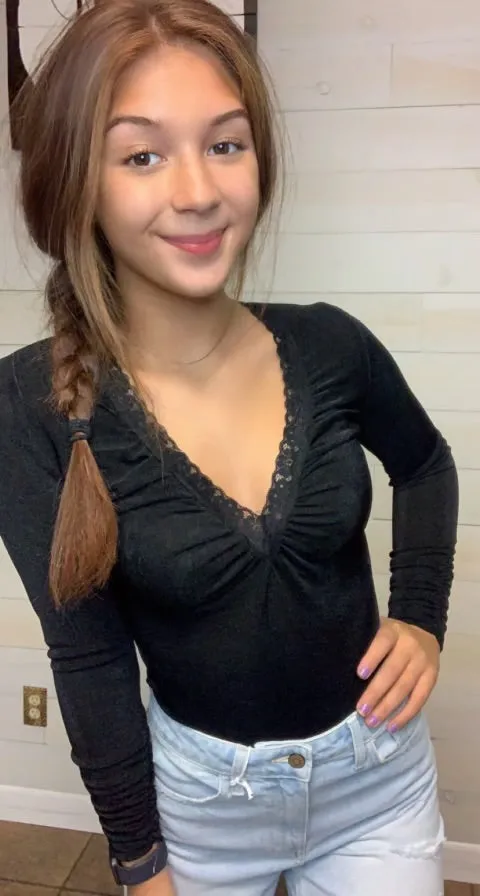 Black Lace Trim Long Sleeve Bodysuit