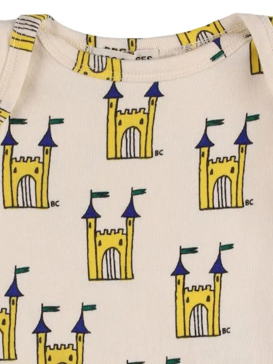 Bobo Choses   Castle print organic cotton bodysuit 