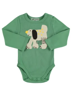Bobo Choses   Dog print organic cotton bodysuit 