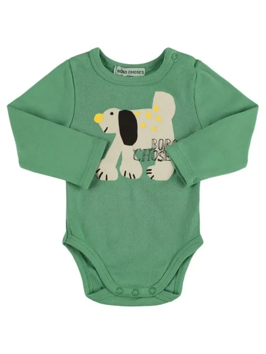 Bobo Choses   Dog print organic cotton bodysuit 