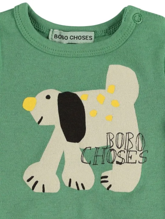 Bobo Choses   Dog print organic cotton bodysuit 