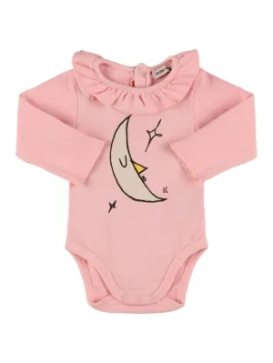 Bobo Choses   Moon printed organic cotton bodysuit 