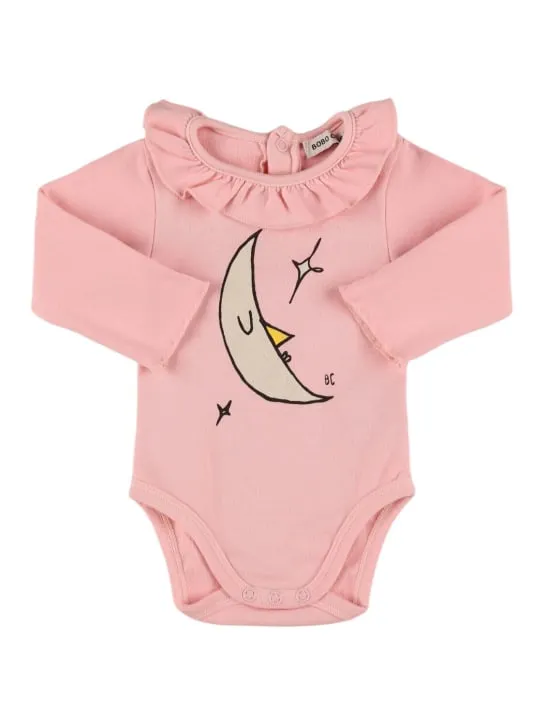 Bobo Choses   Moon printed organic cotton bodysuit 
