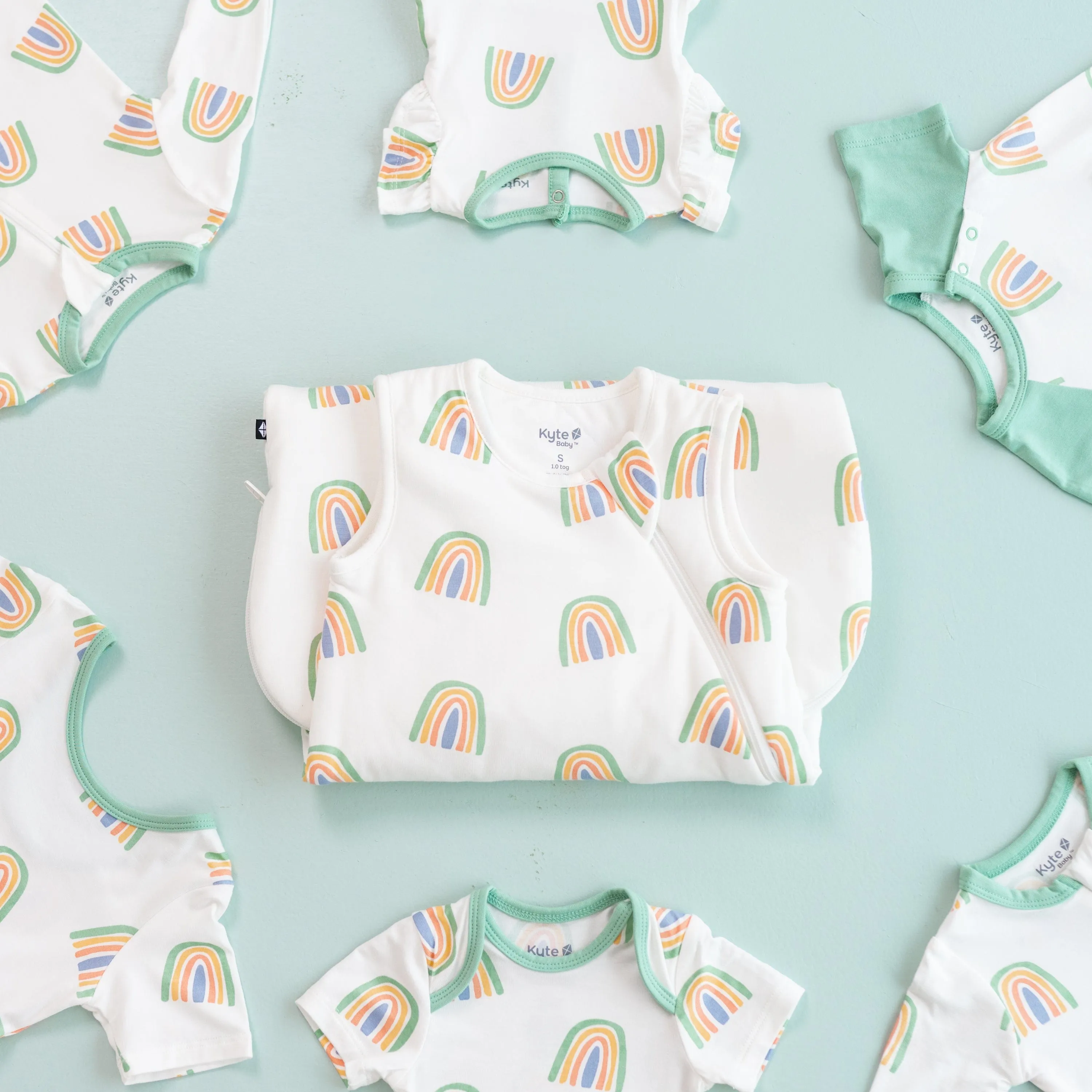 Bodysuit in Wasabi Rainbow