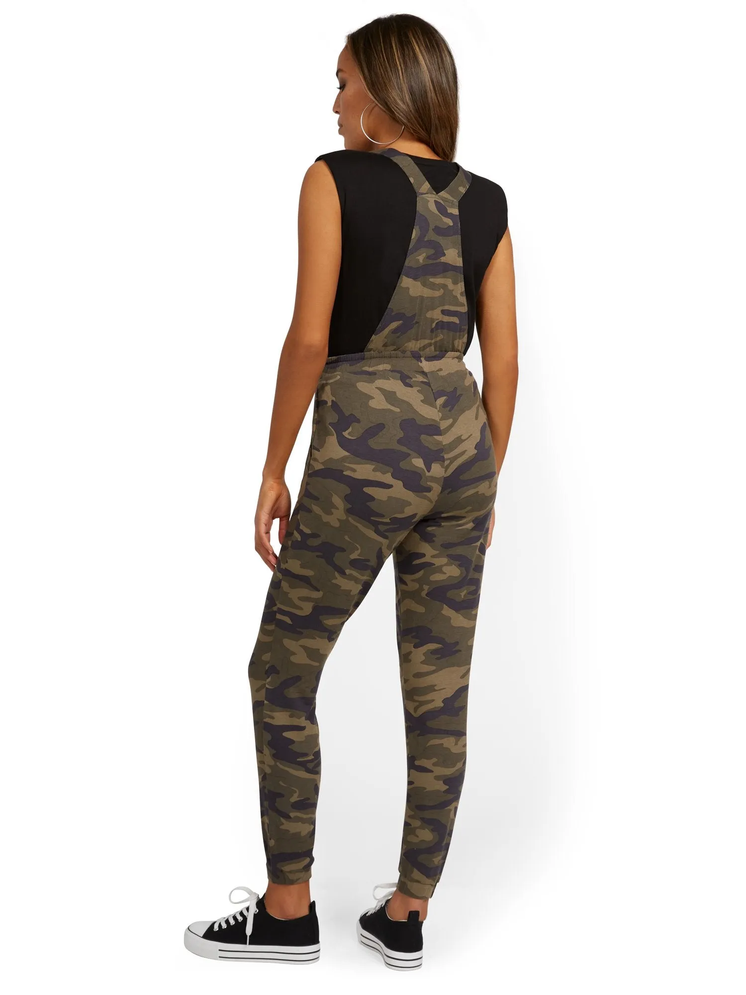 Camo-Print Soft Drawstring Overall