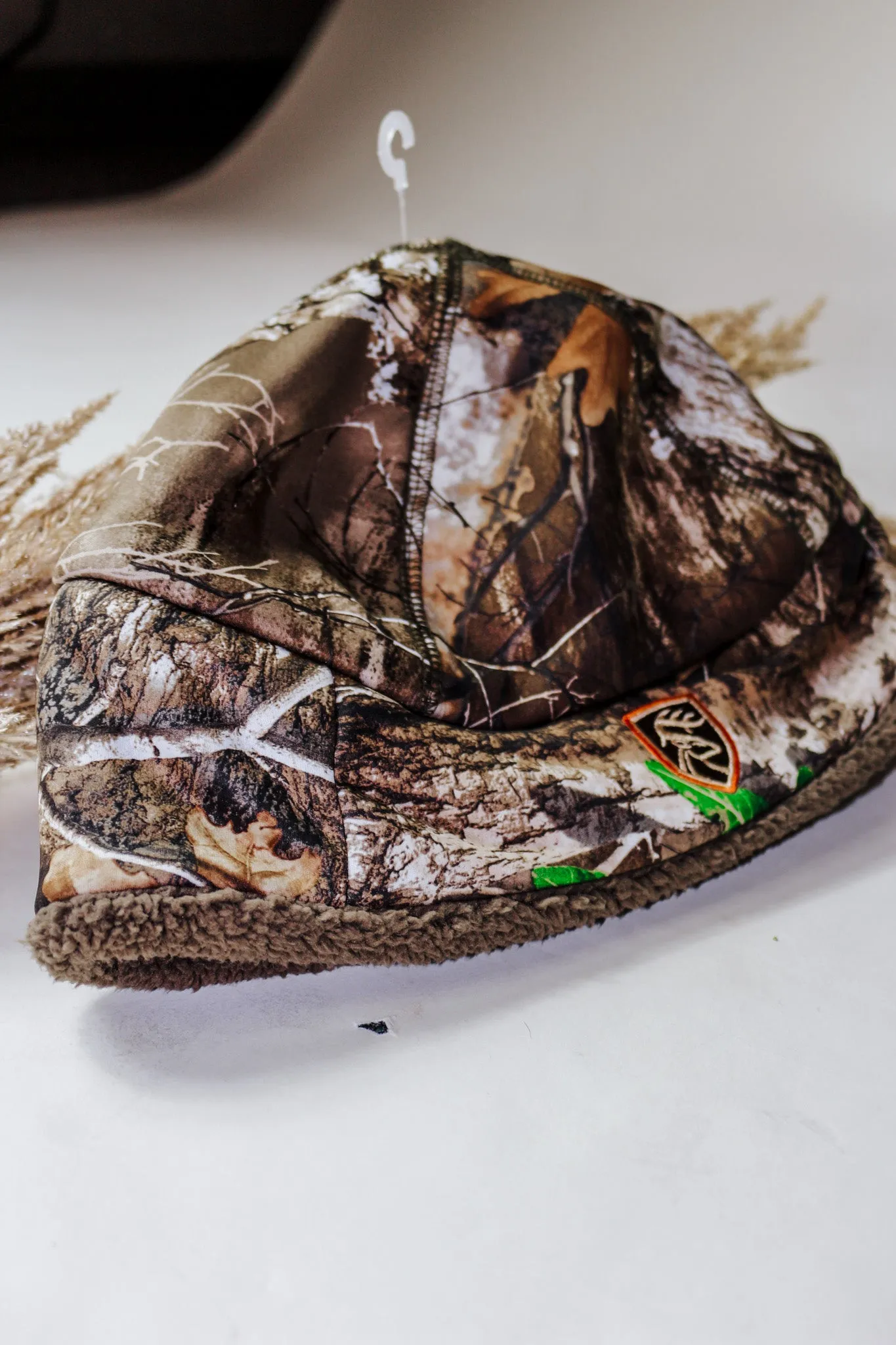 Camo Sherpa Silencer With Agion Active X2 Edge OSFM Beanie