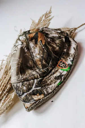 Camo Sherpa Silencer With Agion Active X2 Edge OSFM Beanie