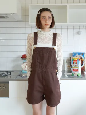 Chocolate Overall Shorts