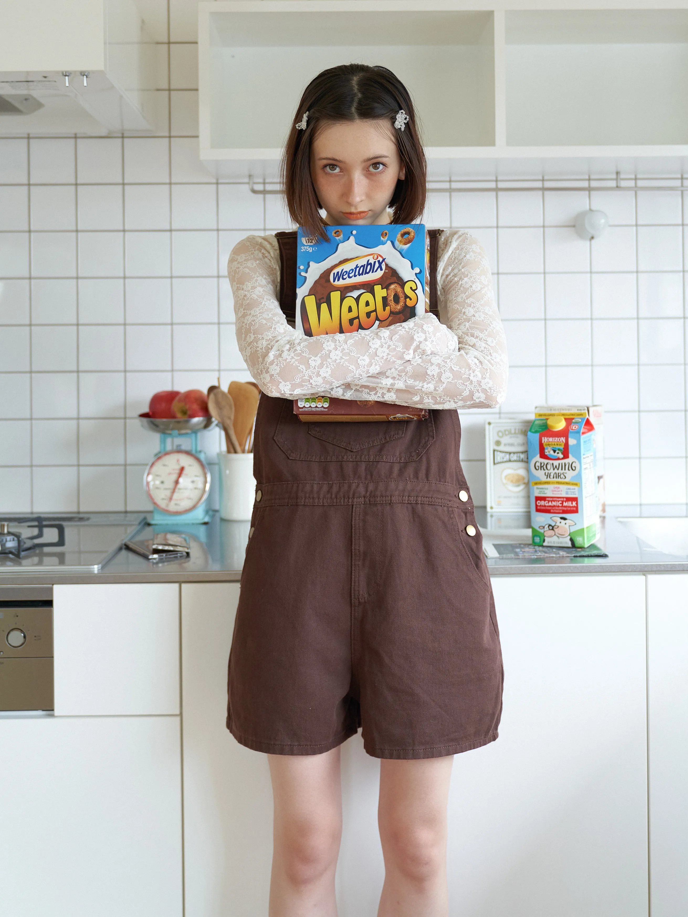 Chocolate Overall Shorts
