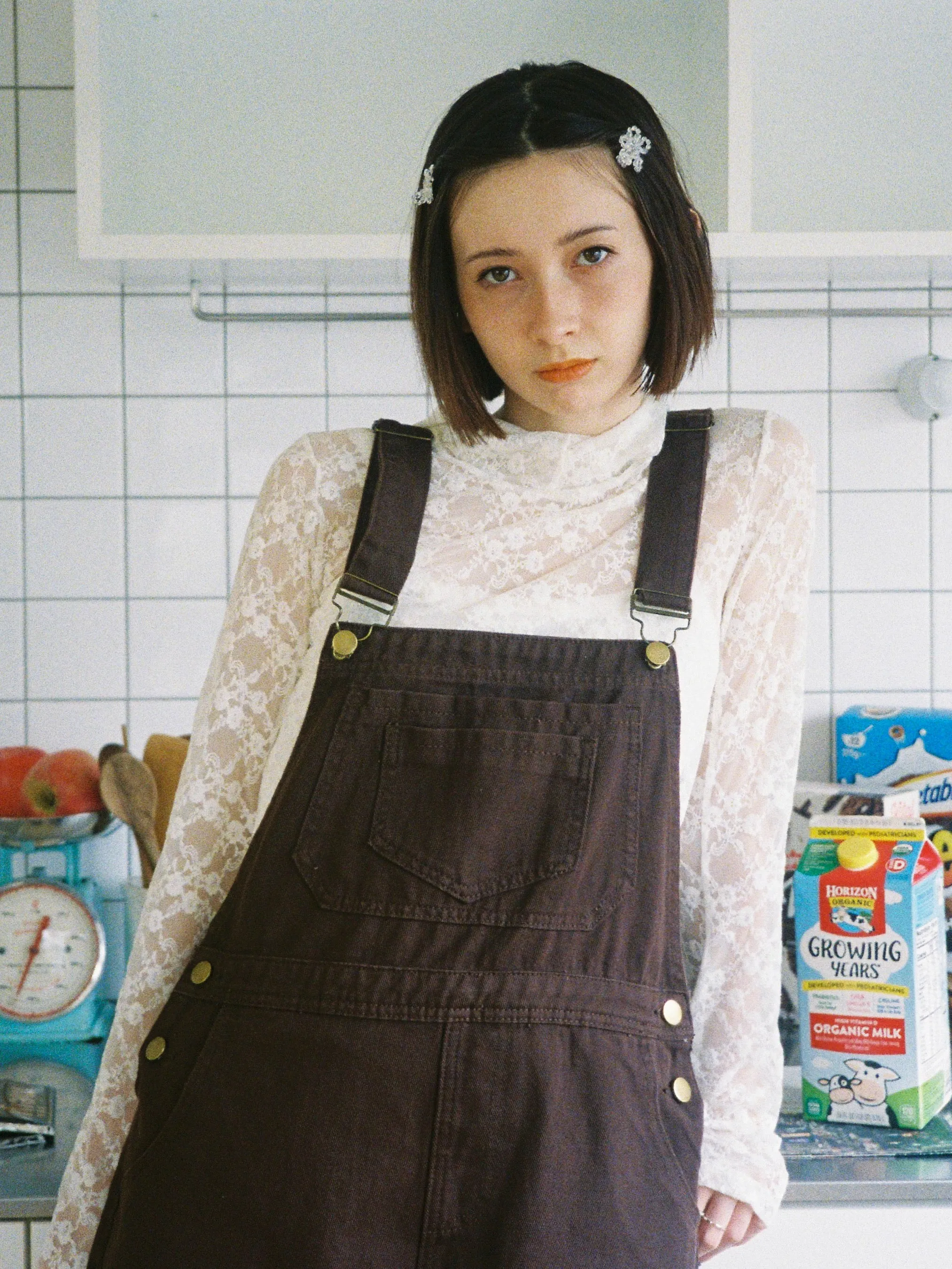 Chocolate Overall Shorts