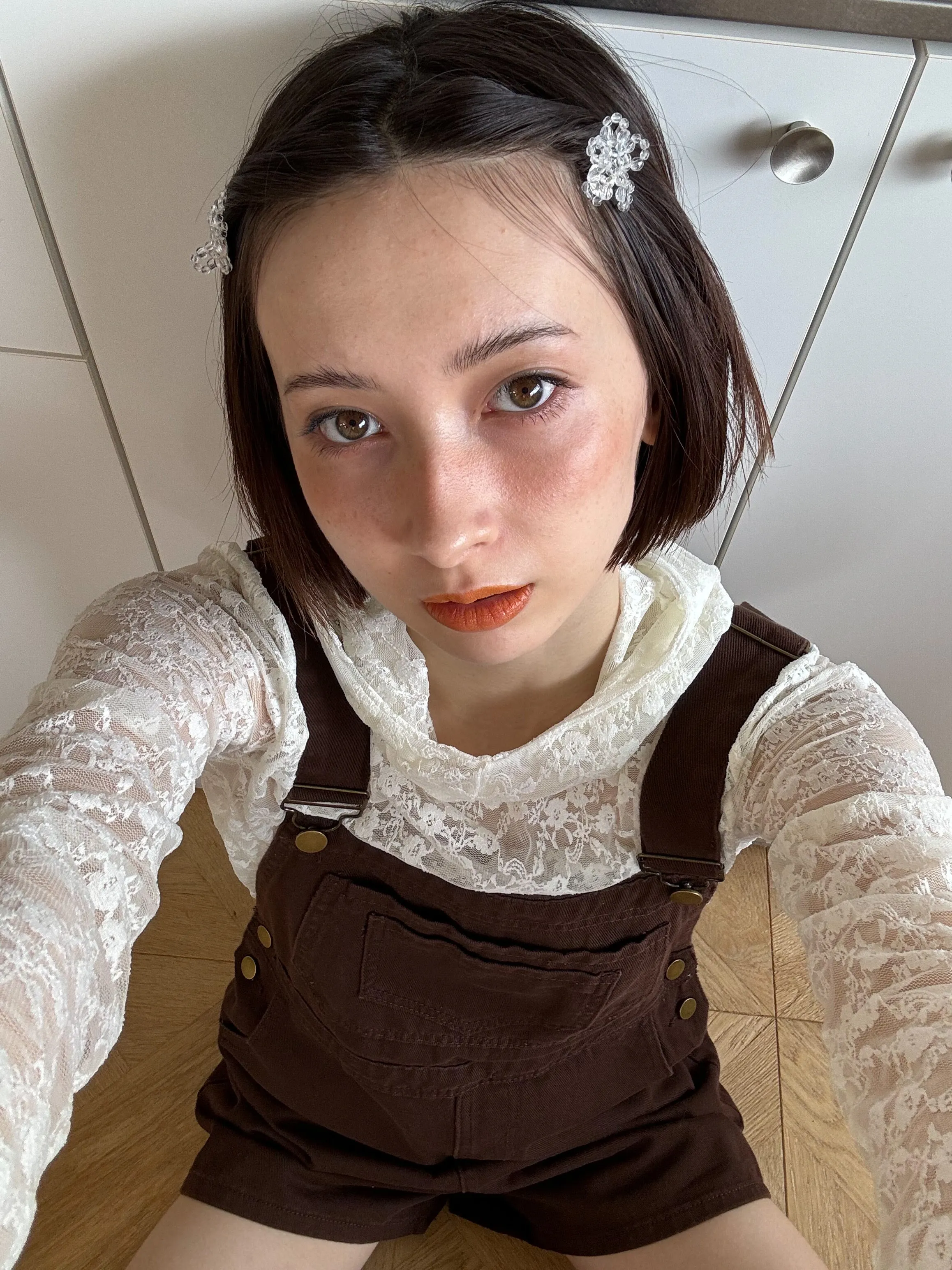Chocolate Overall Shorts