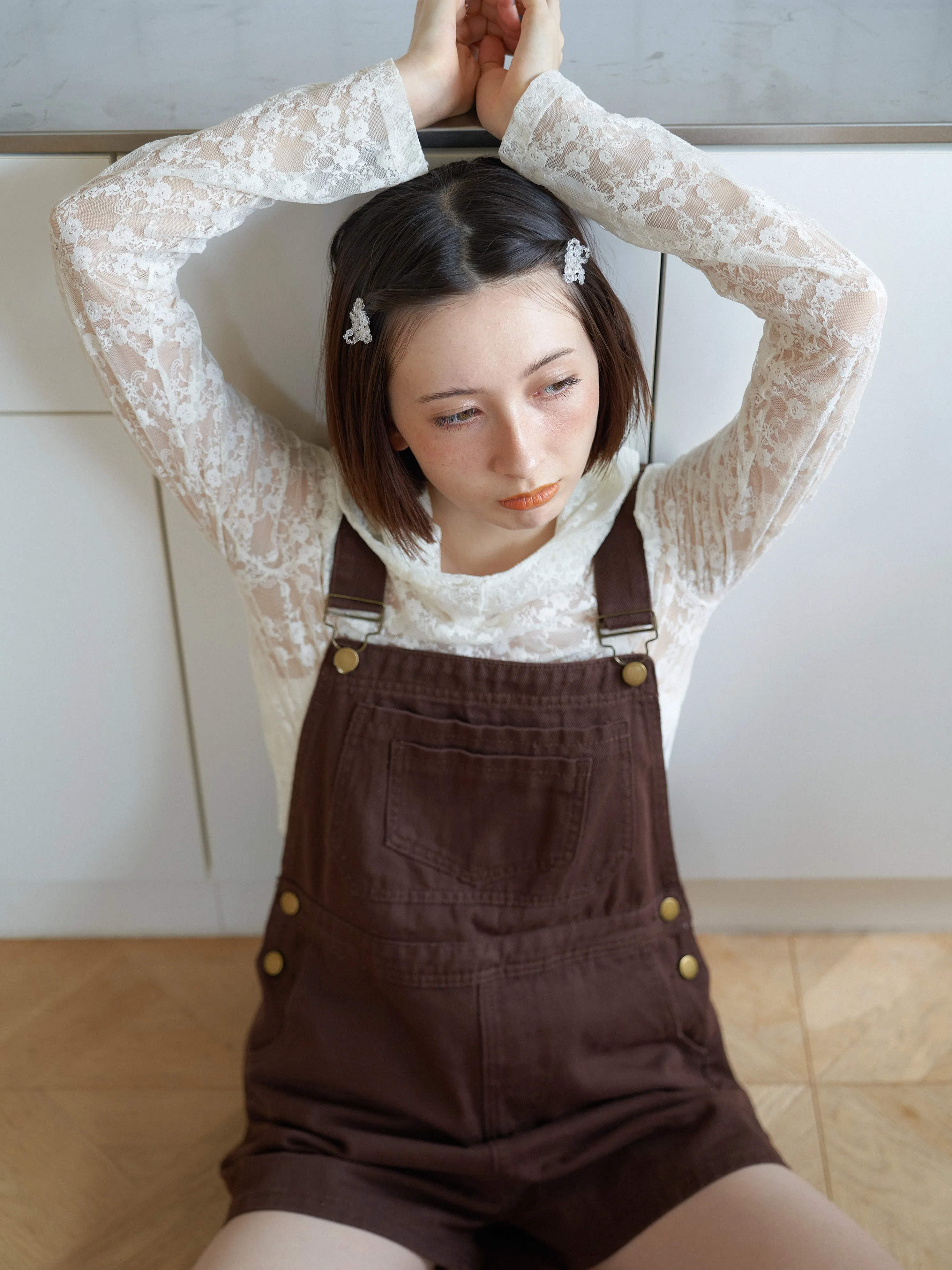 Chocolate Overall Shorts