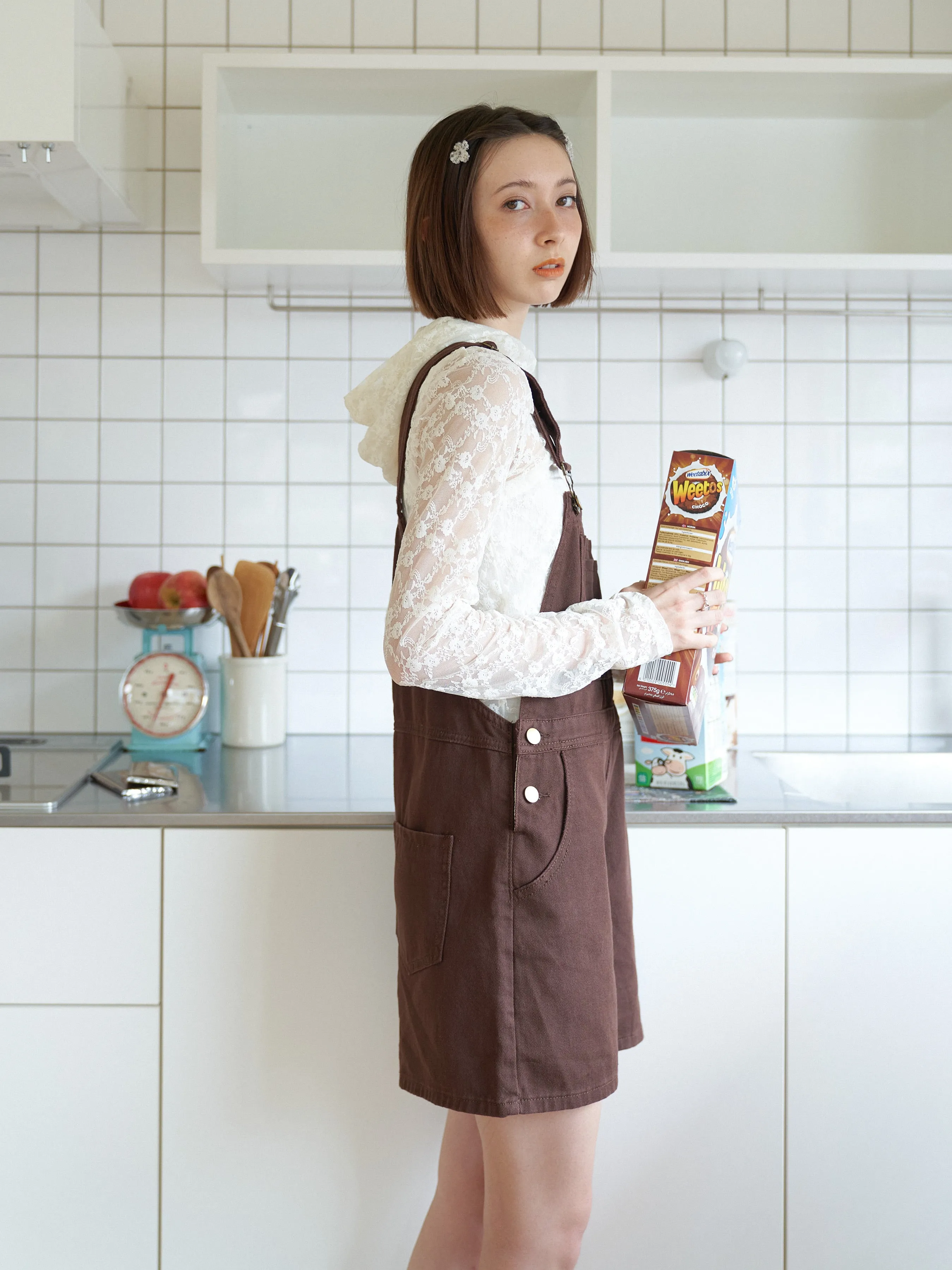 Chocolate Overall Shorts