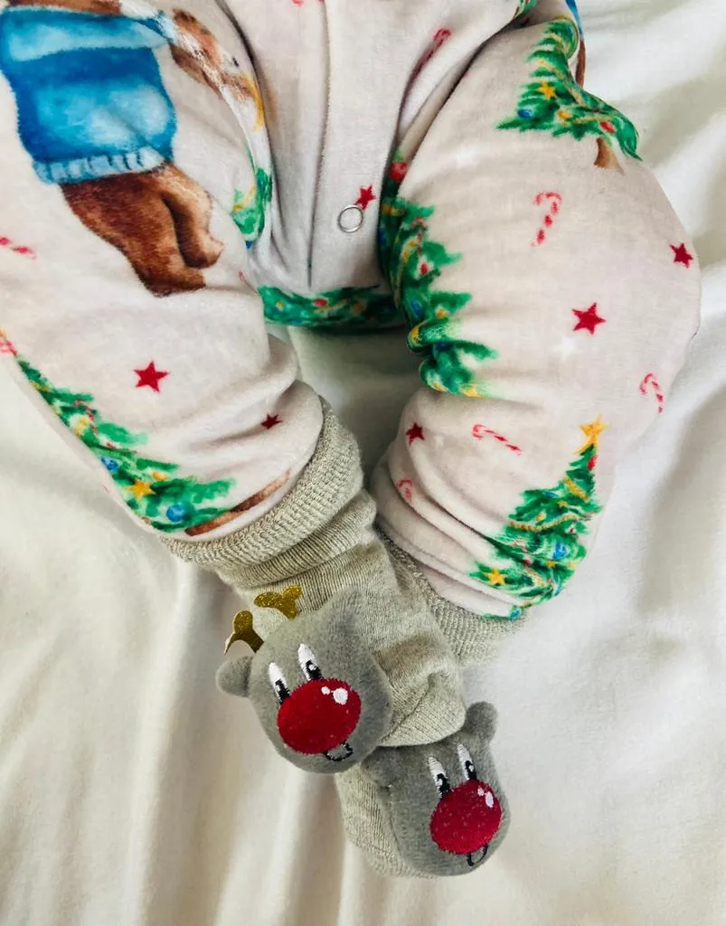 Christmas Reindeer Sock