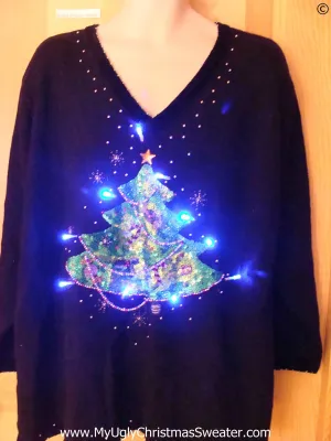 Christmas Sweater with Lights with Huge Tree (g250)
