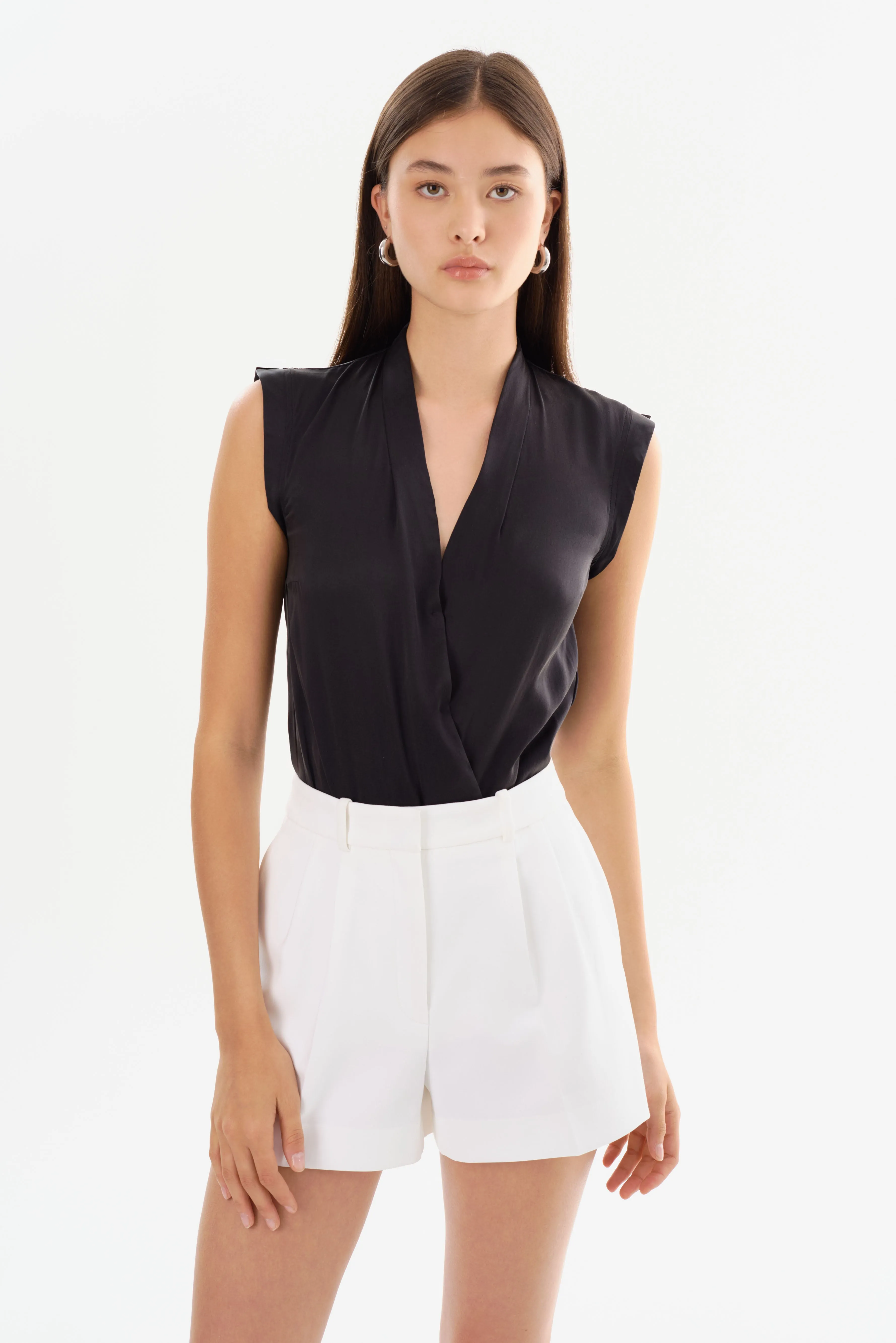 CINTA | Sleeveless Silk Bodysuit