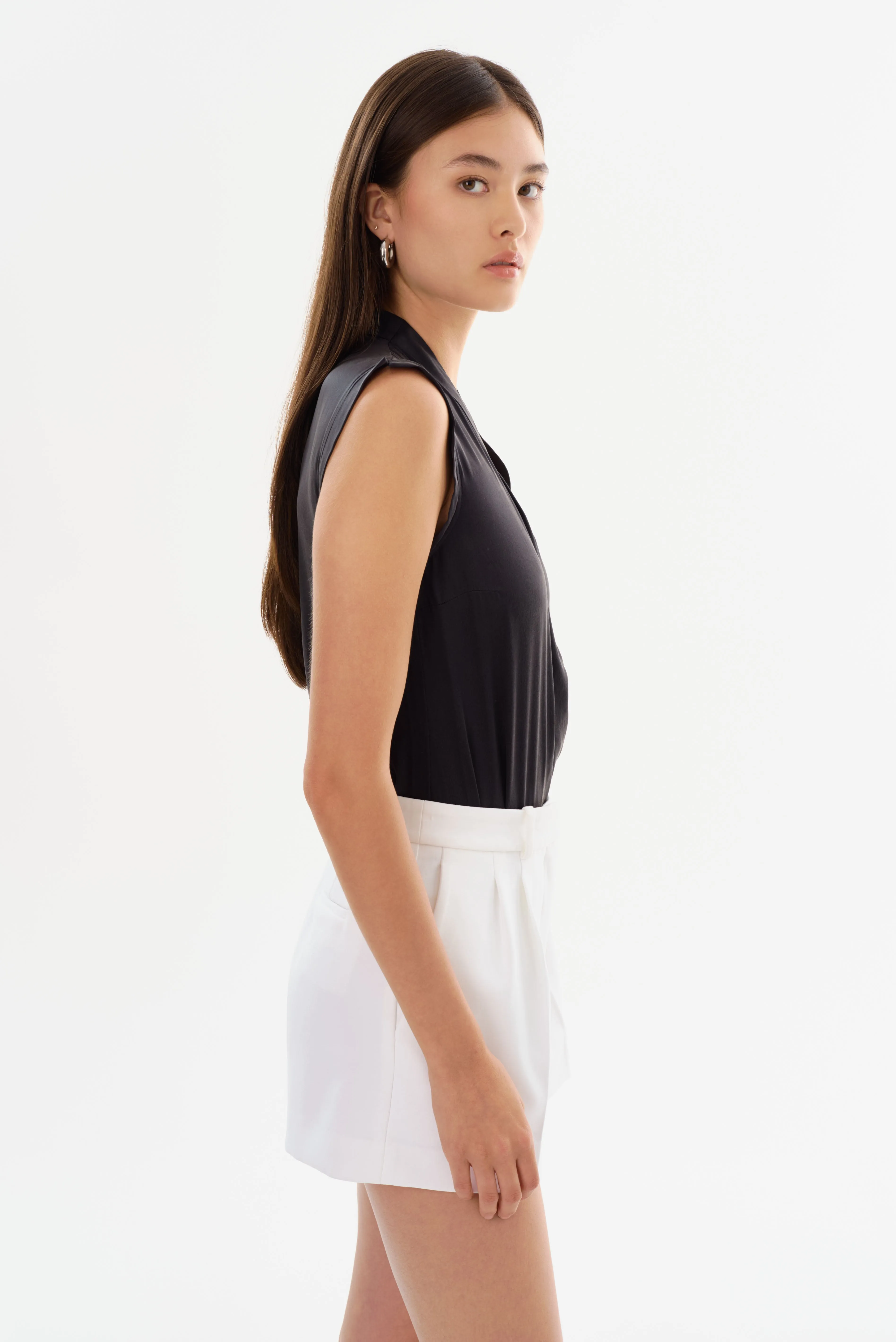 CINTA | Sleeveless Silk Bodysuit