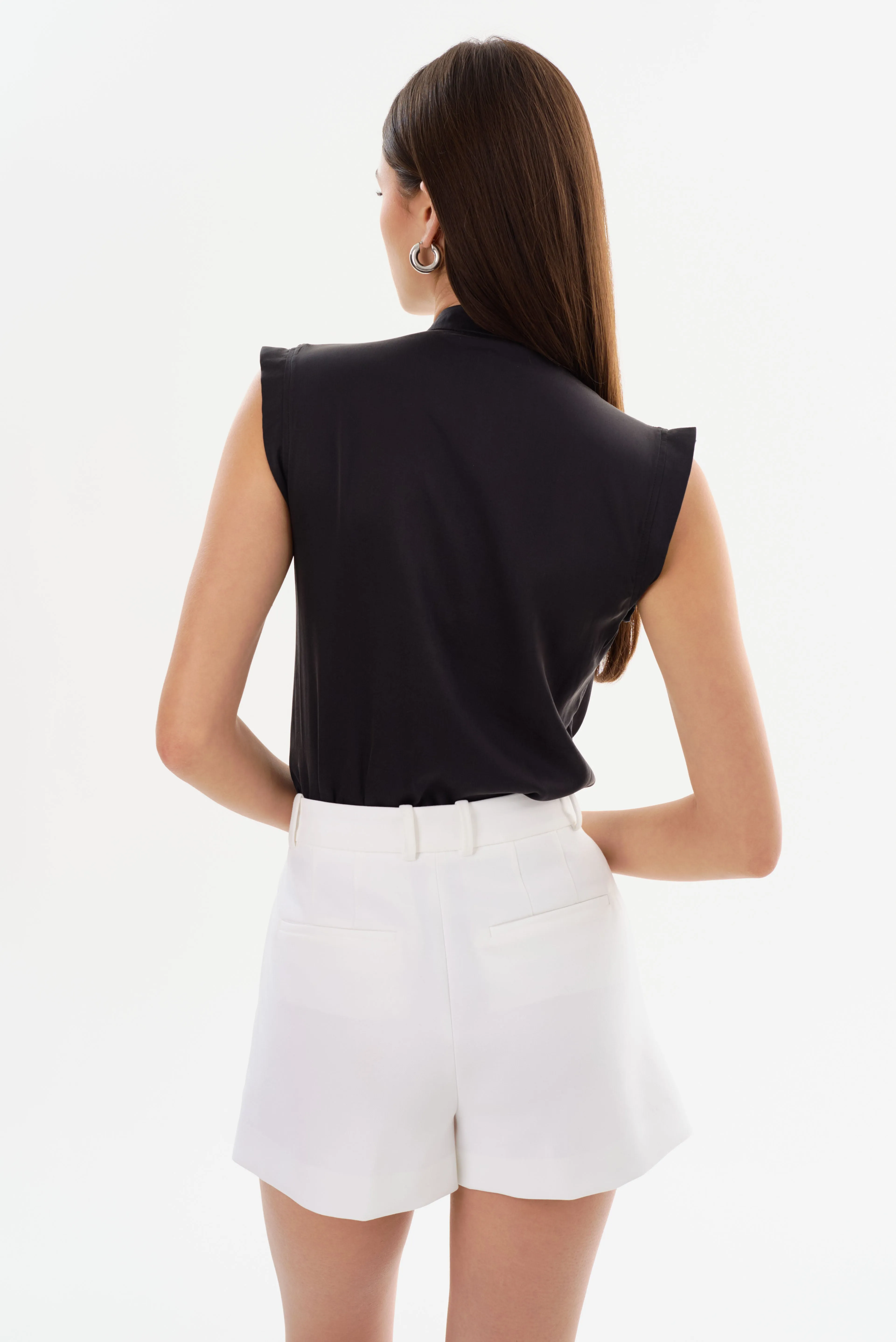 CINTA | Sleeveless Silk Bodysuit