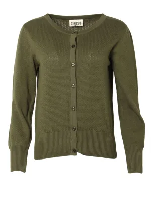 Circus cardigan waffel winter moss