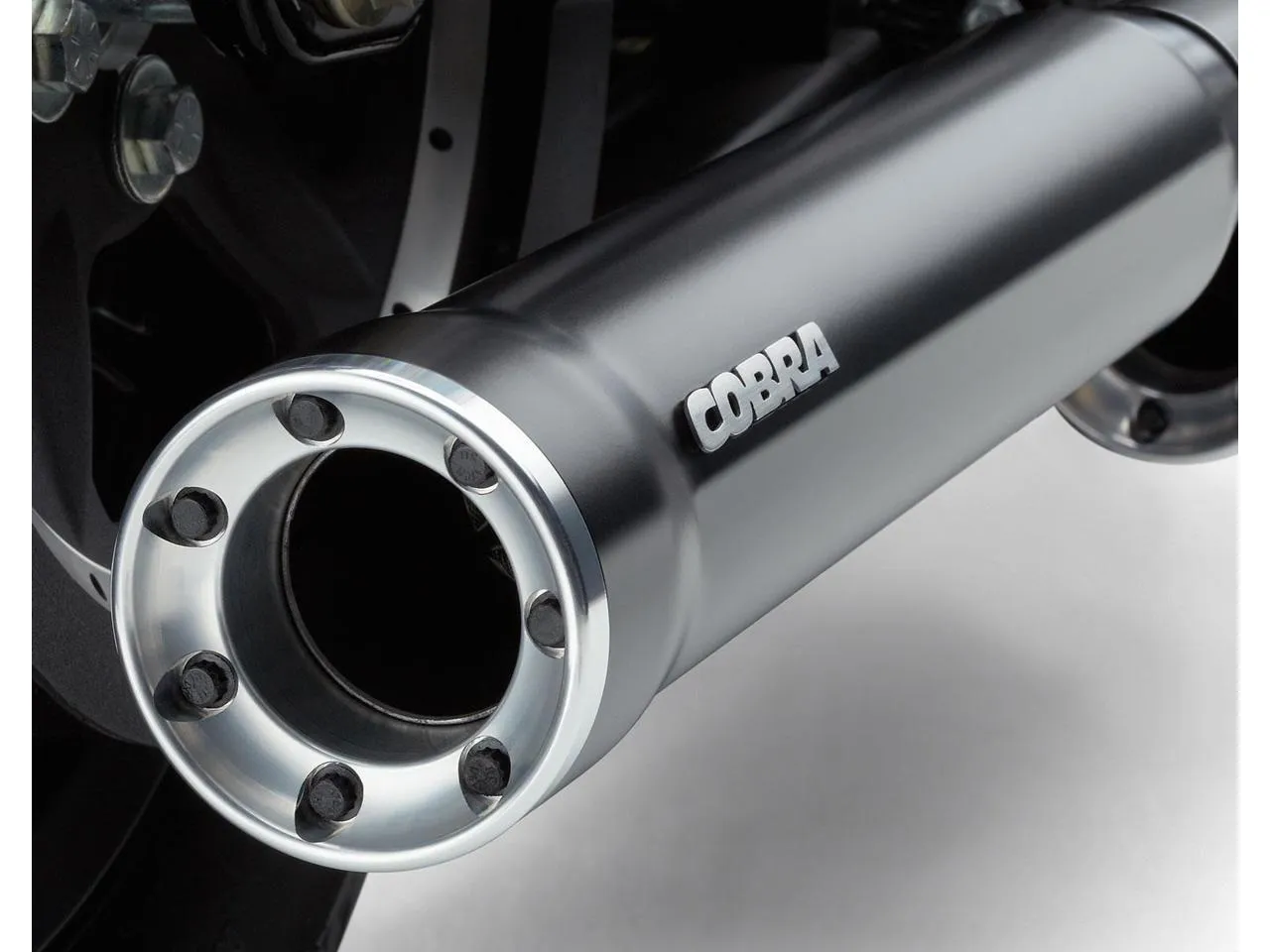 Cobra 6053B 3" Slip-On RPT Exhaust Mufflers Harley Breakout FXSB/FXSBSE - Black