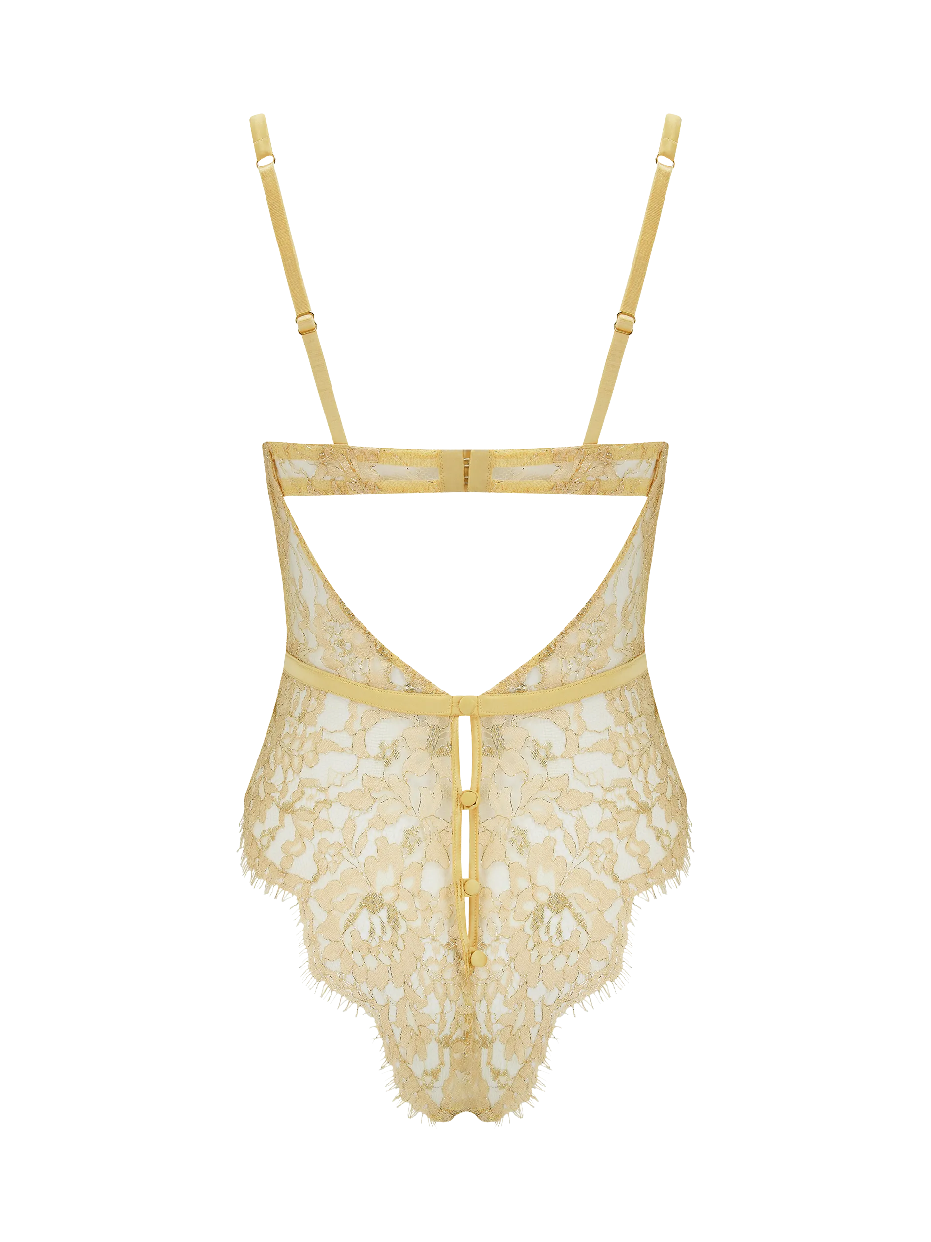 Coco de Mer Fiorella Bodysuit in Gold