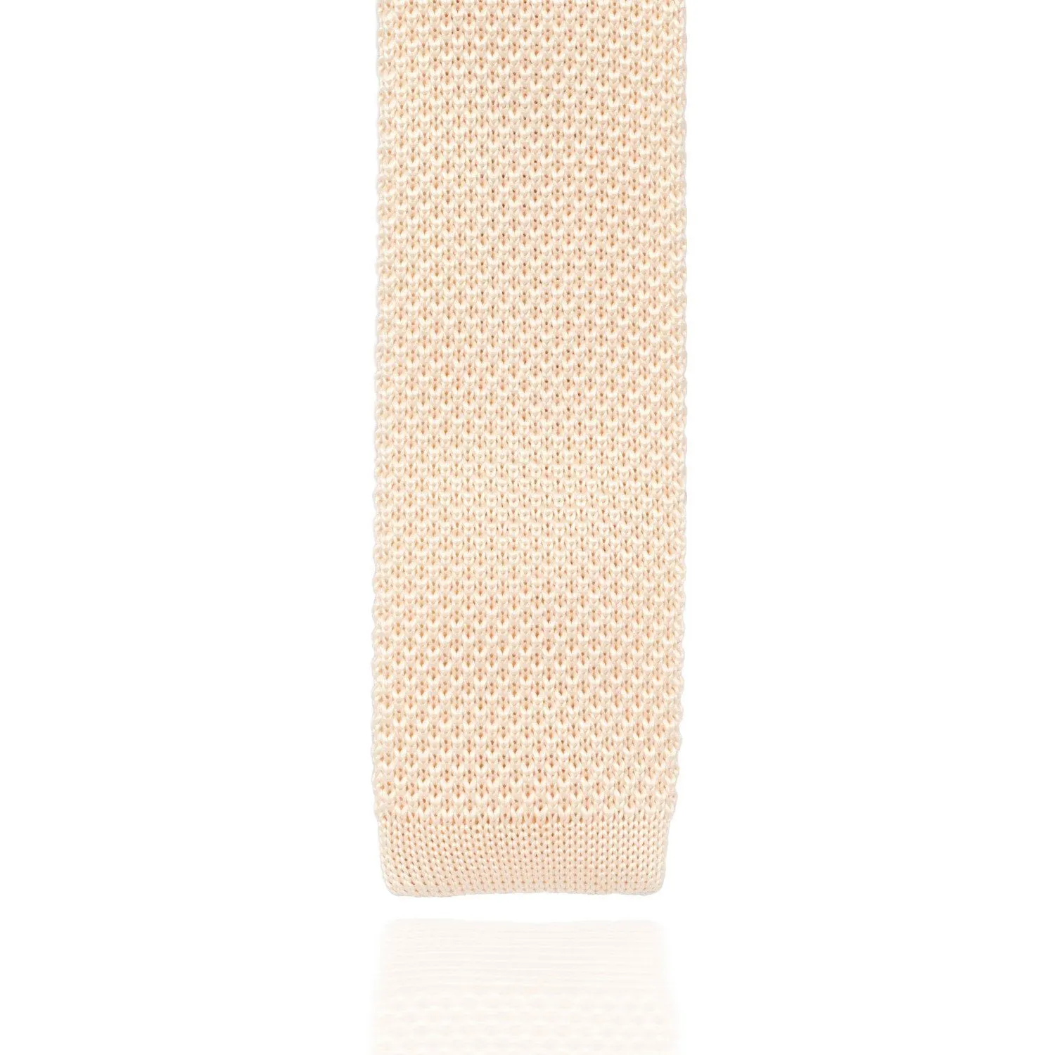 Cream Knitted Tie