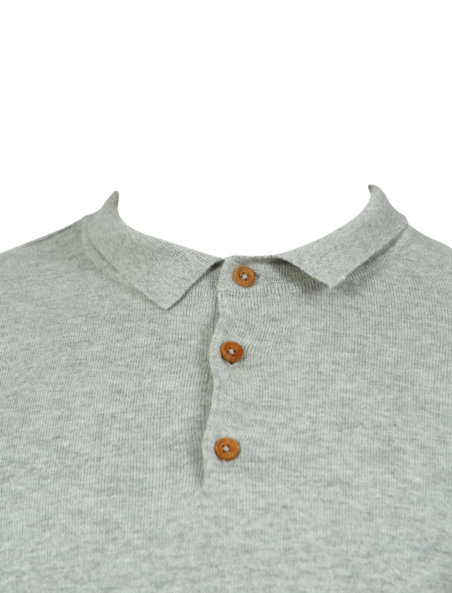 Cristian Polo Neck Knitted Jumper in Light Grey Marl - Kensington Eastside