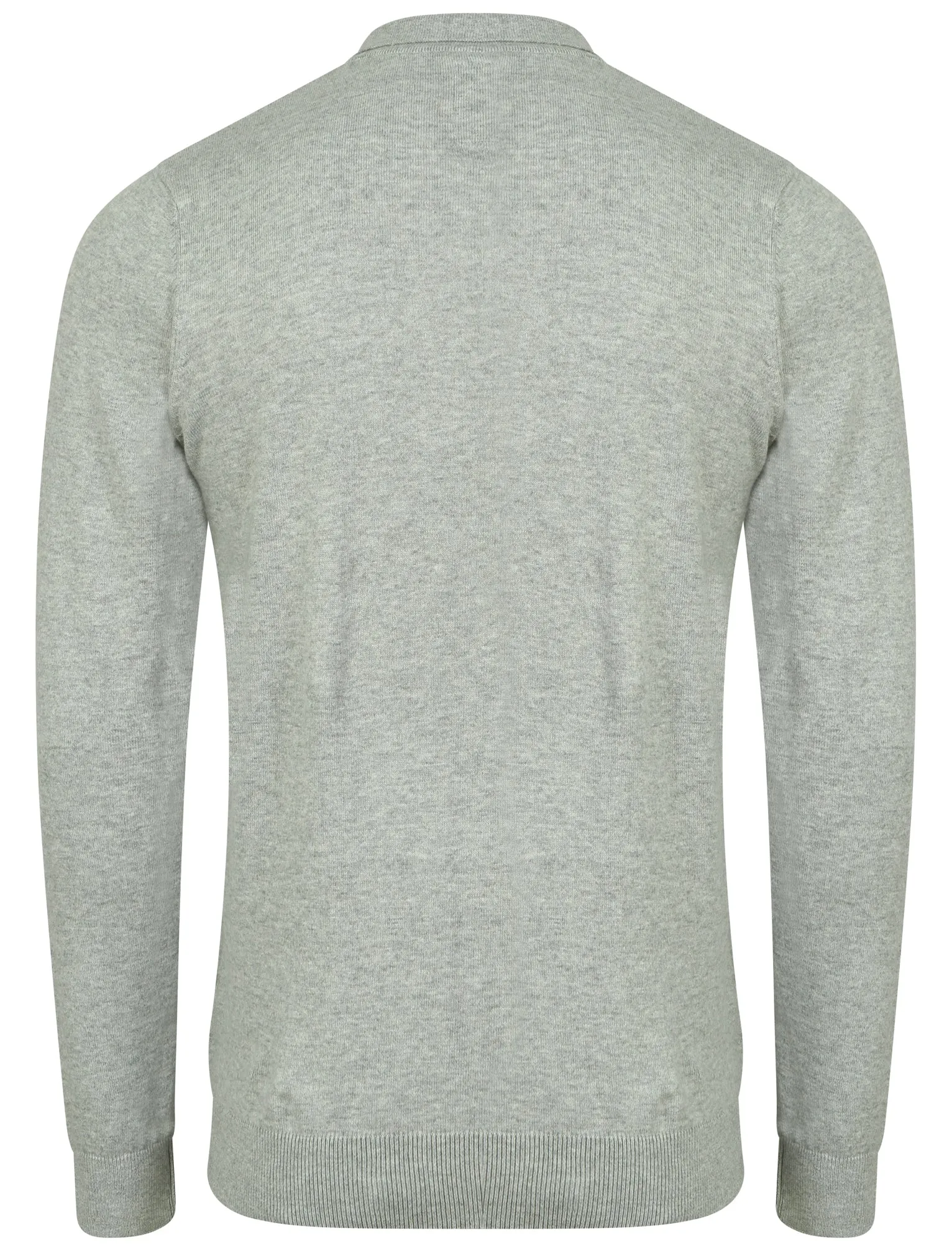 Cristian Polo Neck Knitted Jumper in Light Grey Marl - Kensington Eastside