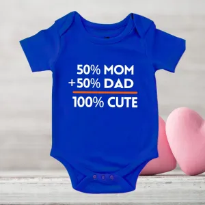Cute Like Mom & Dad Royal Blue Onesie