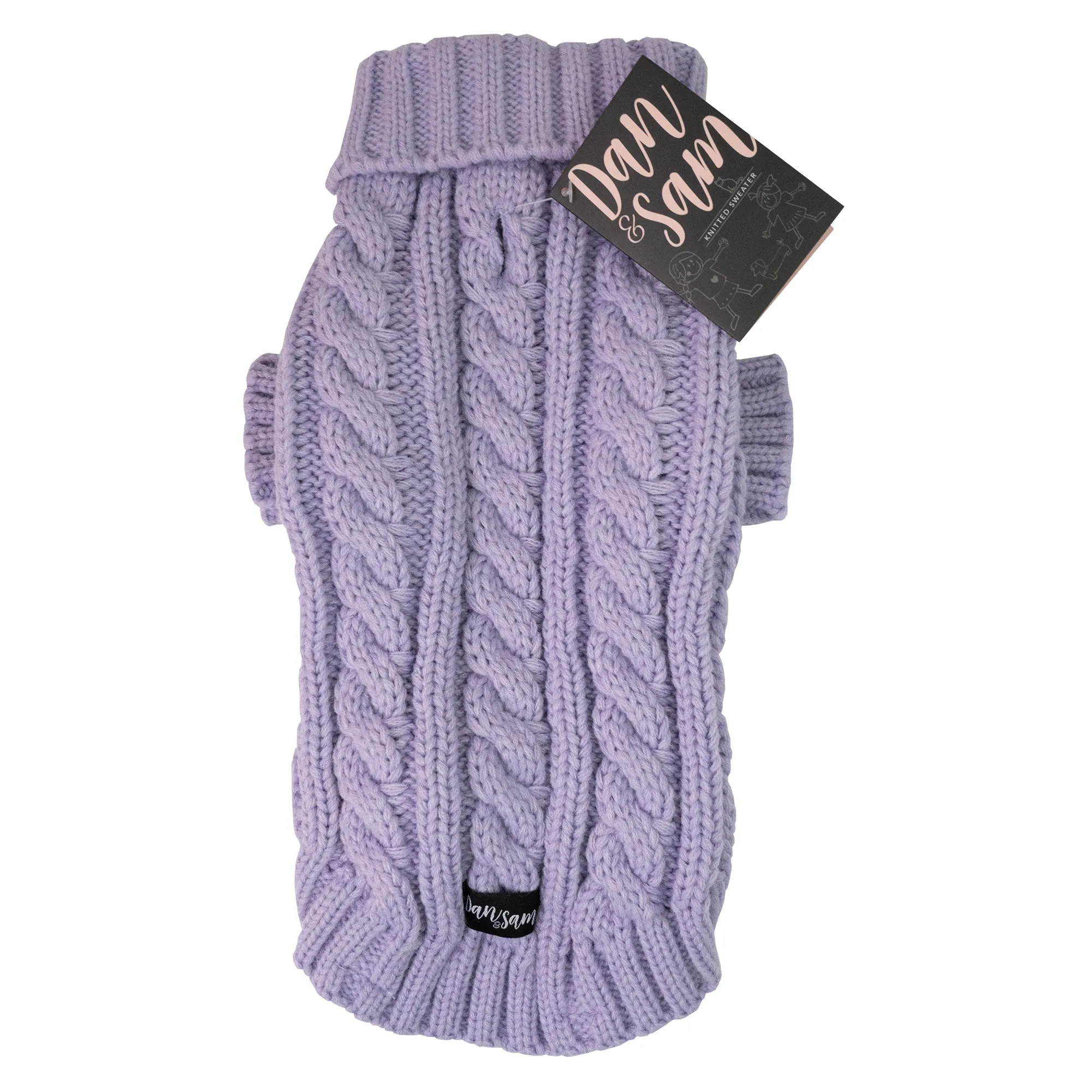 Dan & Sam - Knitted Sweater (Lavender) - 45cm