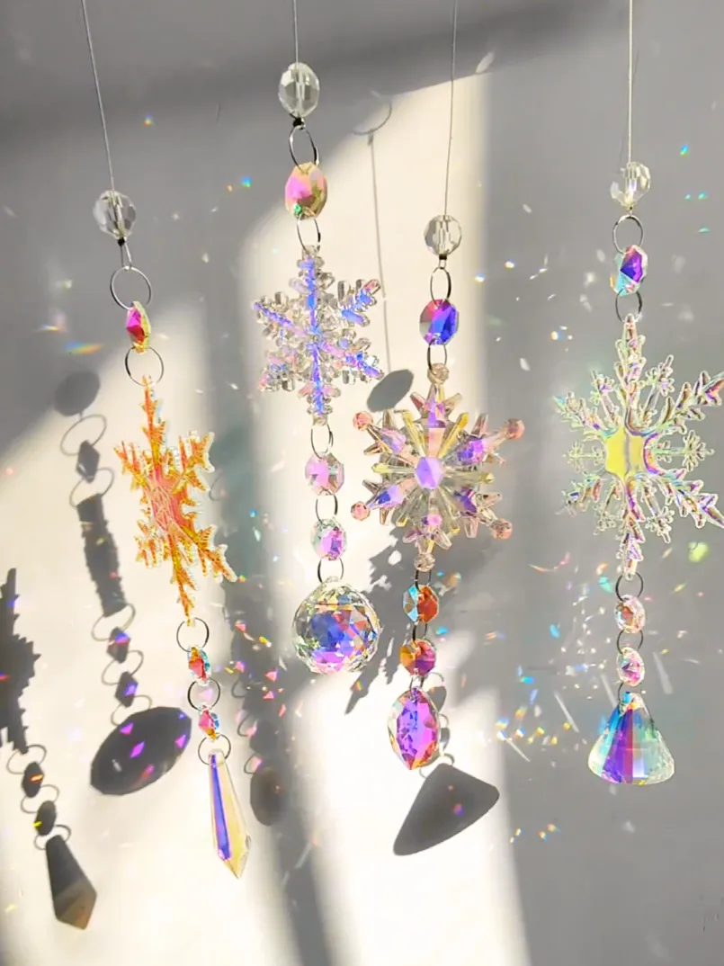 Dazzling Snowflake Crystal Decoration