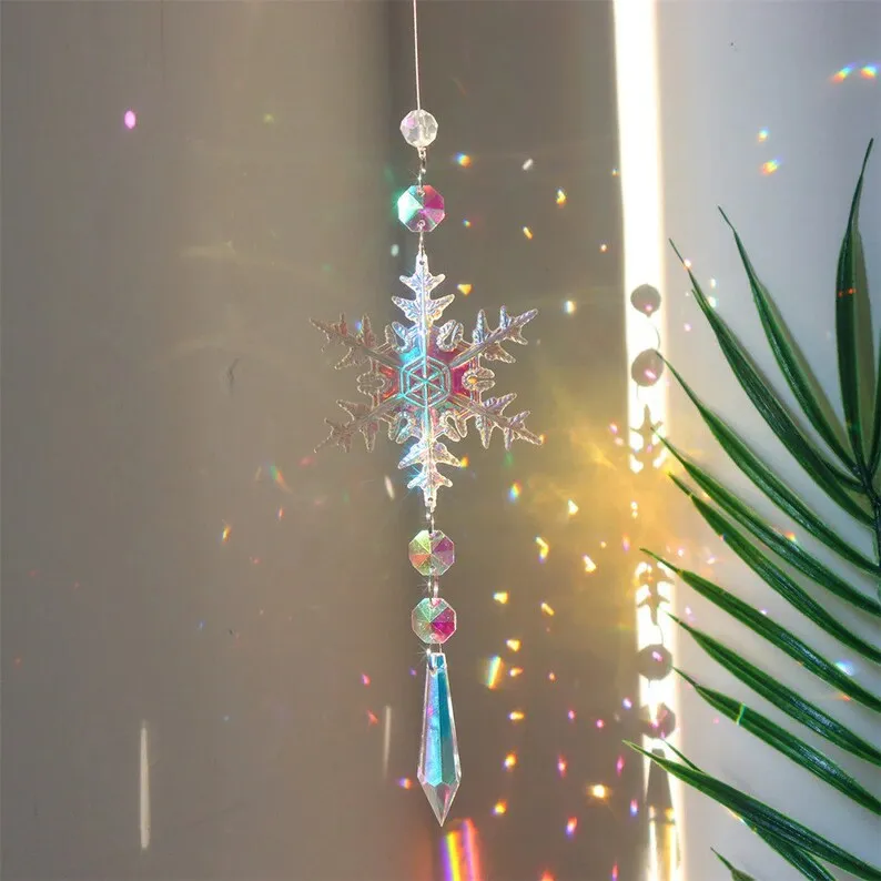 Dazzling Snowflake Crystal Decoration